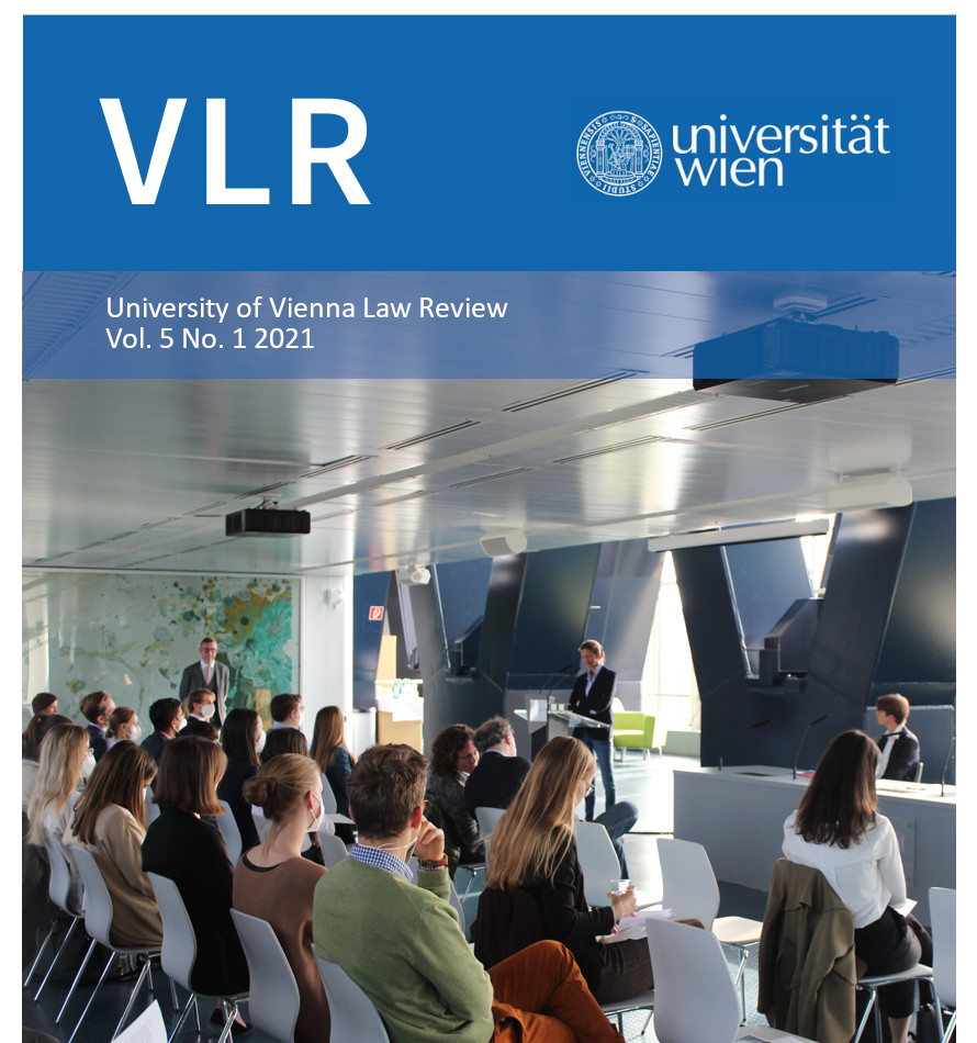 					View Vol. 5 No. 1 (2021): University of Vienna Law Review
				