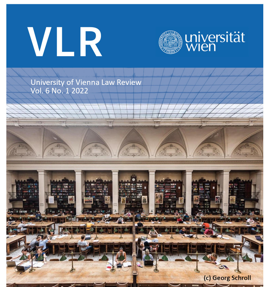 					View Vol. 6 No. 1 (2022): University of Vienna Law Review
				
